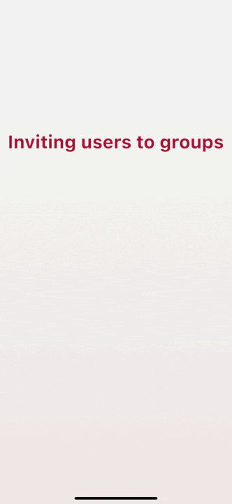 animated screenshots showing how to invite and manage members of your group