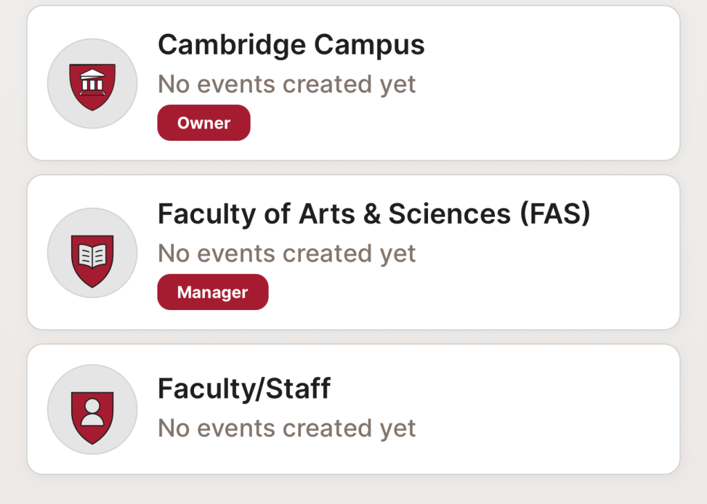 CrimsonZip screenshot show owner and manager tags. General users do not have an icon denoting them a user.